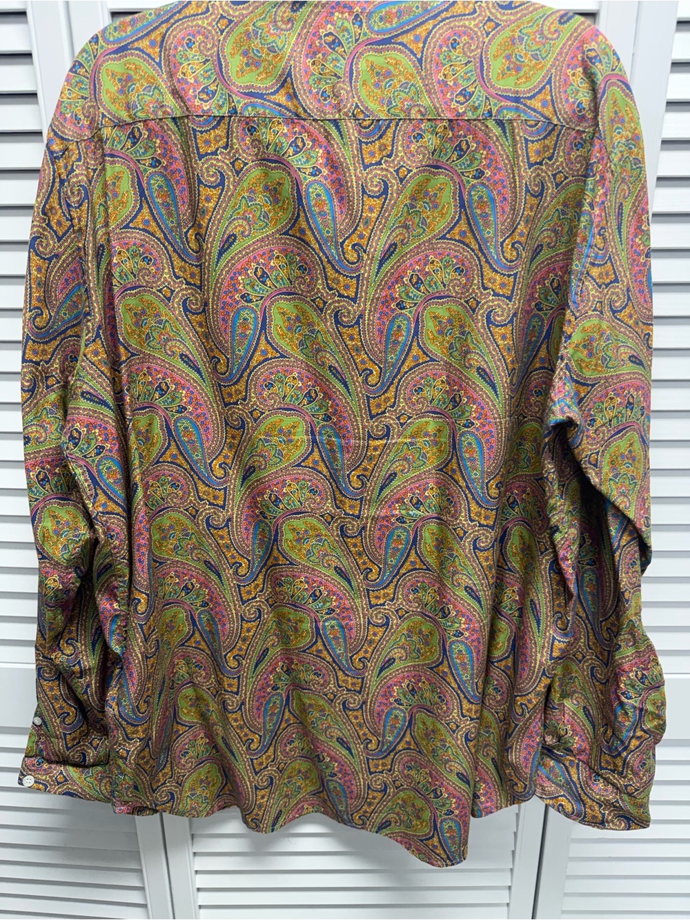 Levi's Paisley Button-Down Shirt — Green, Gold, Pink, Blue, Purple - Picture 12 of 13